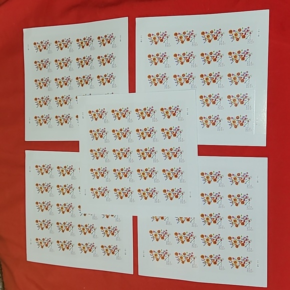 100 Sunflower‎ Bouquet Forever 2 Ounce Postage Stamps USPS Wedding Invitations - Picture 5 of 8